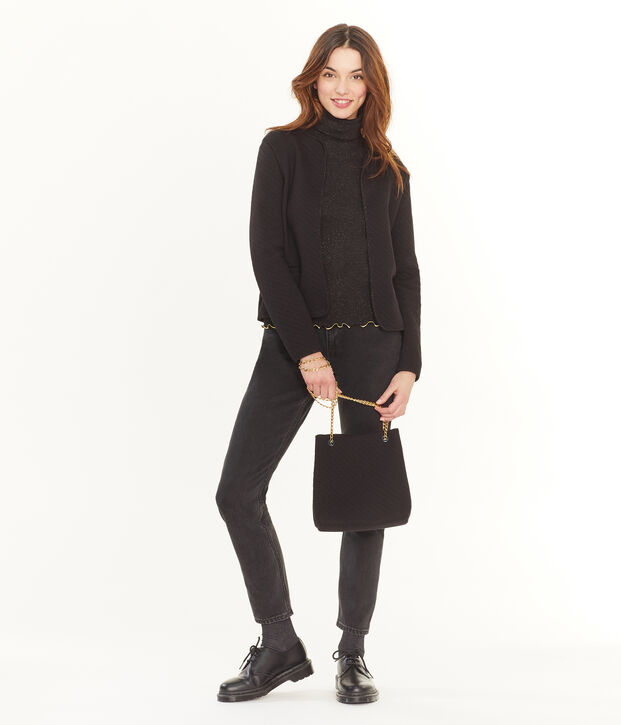 Borsa a mano donna nero/giallo