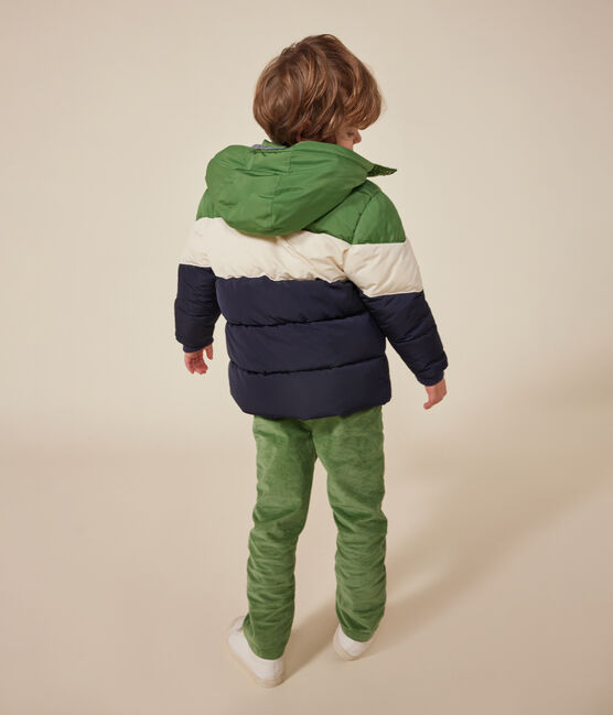 Piumino bambino blu SMOKING/bianco MULTICO