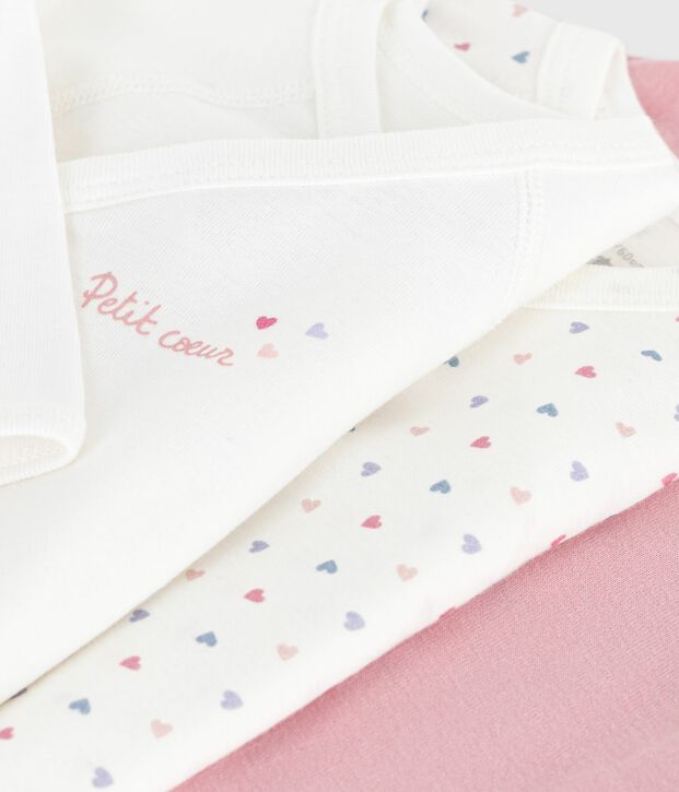 Set di body incrociati a maniche lunghe in cotone fantasia neonato multicolore