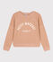 Felpa donna in cotone beige VINTAGE