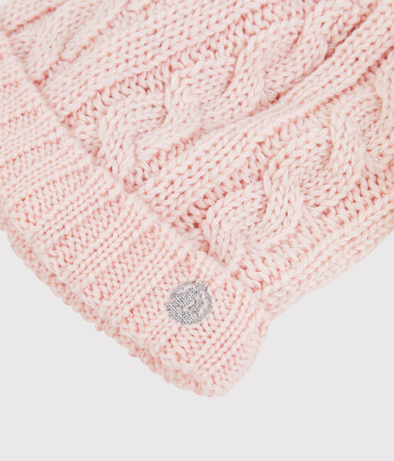 Berretto bambina rosa MINOIS/ ARGENT