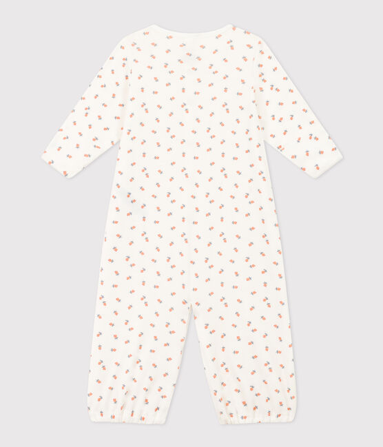 Tutina e sacco nanna con stampa in cotone bianco MARSHMALLOW/bianco MULTICO
