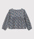 Blusa stampata in garza di cotone bambina