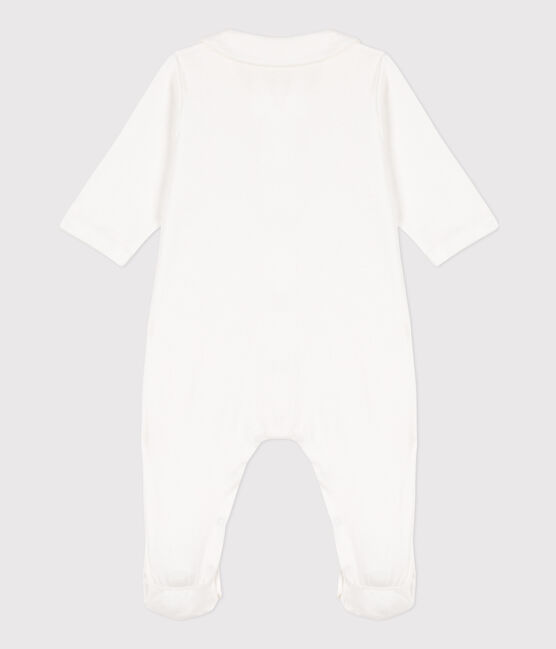 Tutina pigiama cuoricino in cotone bianco MARSHMALLOW
