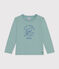 T-shirt a maniche lunghe in jersey sottile bambino verde PAUL