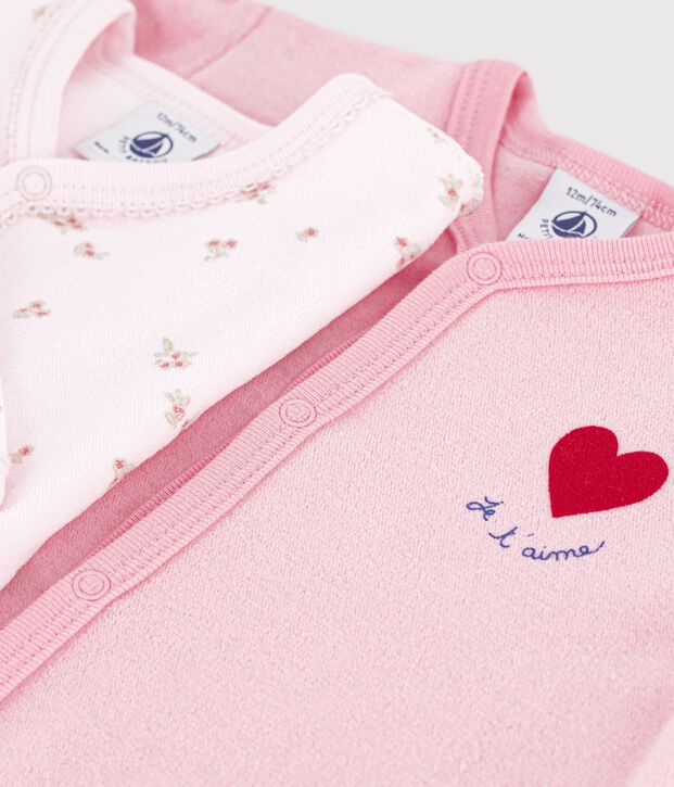 Set di pigiami in ciniglia stampata neonato multicolore