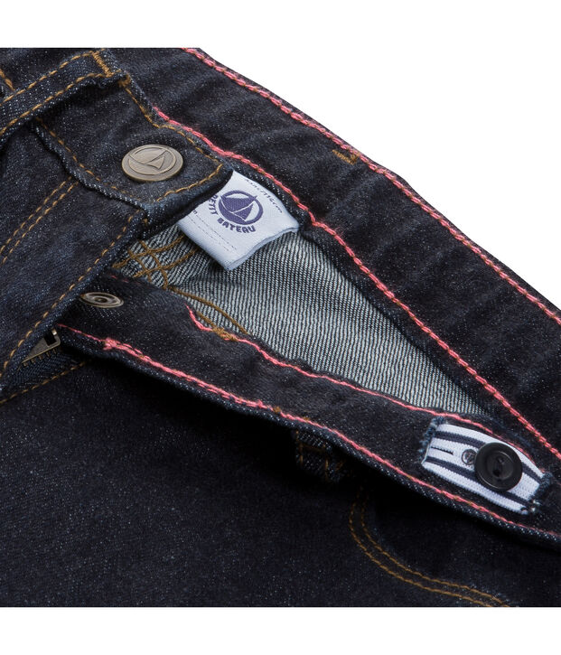 Pantalone in denim bambina blu Jean