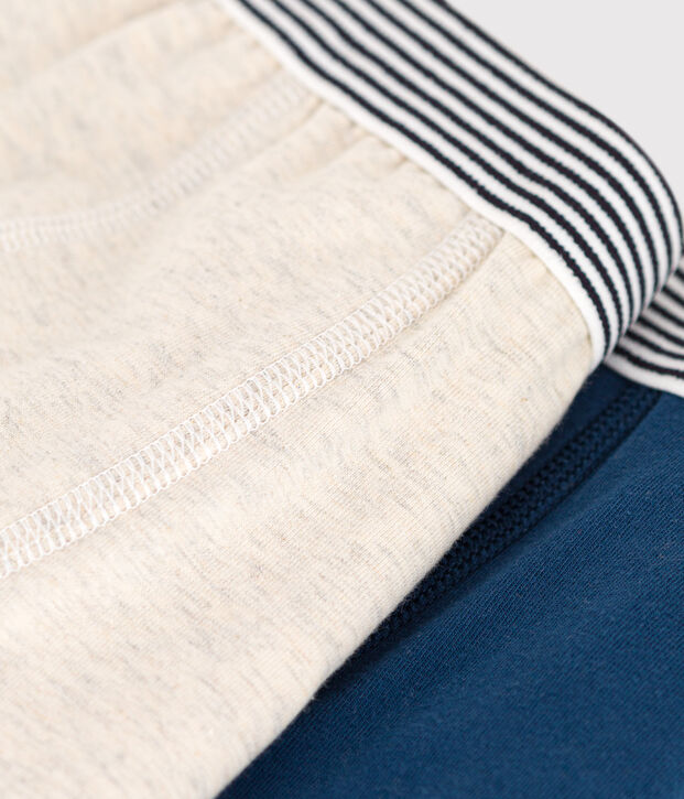 Confezione da 2 boxer ragazzo in cotone ed elastam multicolore