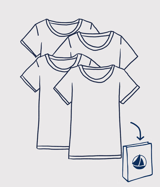 Set a sorpresa di 4 t-shirt a manica corta bambina variante 1