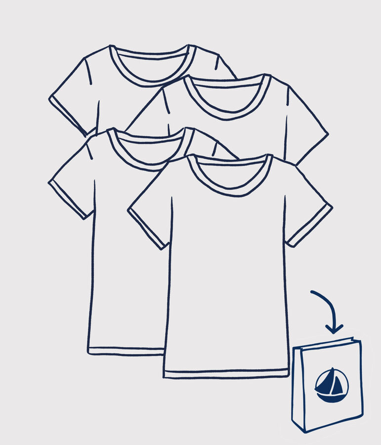 Set a sorpresa di 4 t-shirt a manica corta bambina multicolore