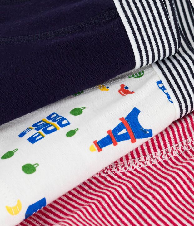 Set di boxer in cotone con stampa Parigi bambino multicolore