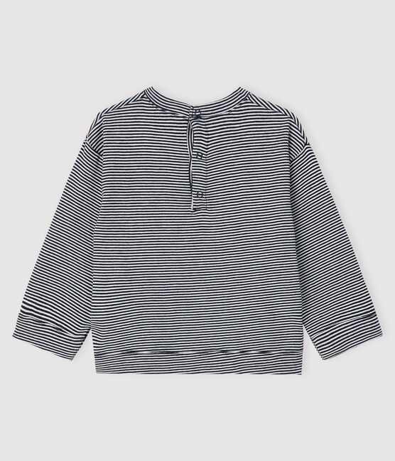 T-shirt bebè maschio blu SMOKING/bianco MARSHMALLOW