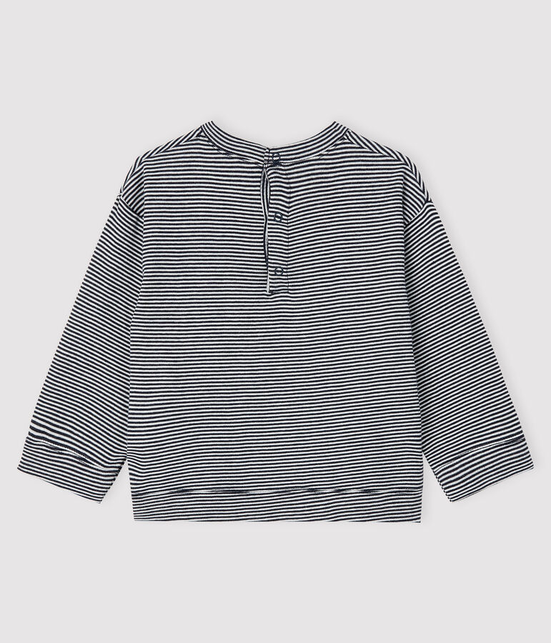 T-shirt beb&egrave; maschio blu SMOKING/bianco MARSHMALLOW