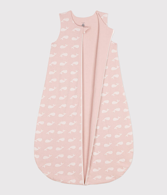 Sacco nanna con balene rosa in cotone TOG 2 SALINE/ MARSHMALLOW