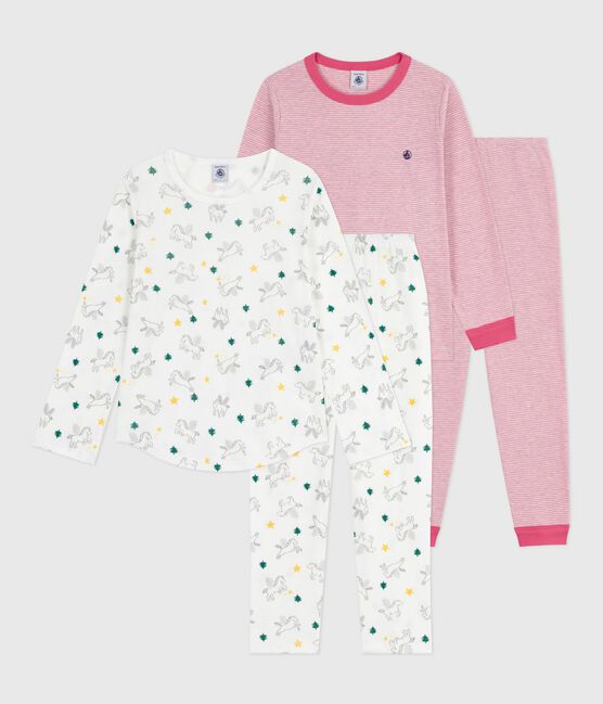 Set di pigiami in cotone fantasia bambina variante 1