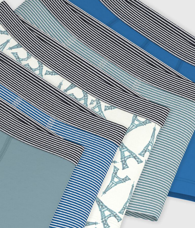 Set di boxer in cotone con stampa Tour Eiffel bambino multicolore