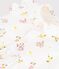 Pagliaccetto neonato in cotone con stampa a fiori bianco MARSHMALLOW/bianco MULTICO
