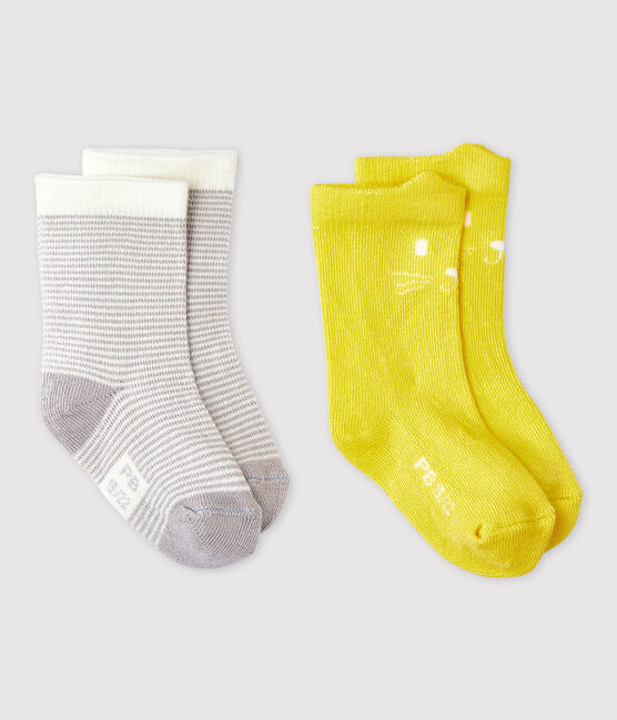 Confezione da 2 paia di calzini con motivi bebè femmina variante 1