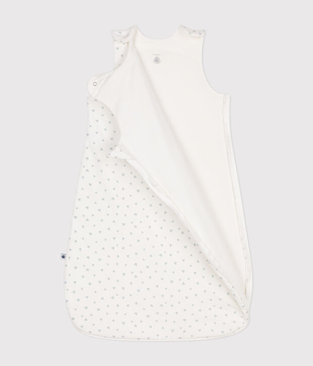 Sacco nanna in cotone neonato TOG 1,5 bianco/blu