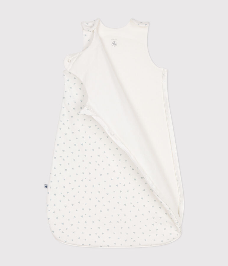 Sacco nanna in cotone neonato TOG 1,5 bianco/blu