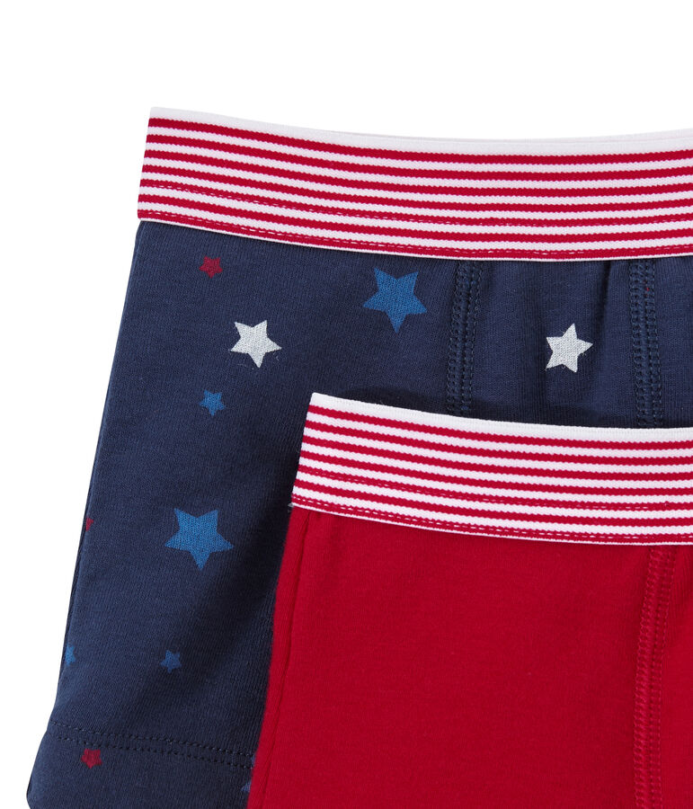 Lotto di 2 boxers per bambino bianco