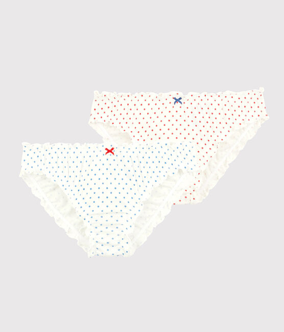 Confezione da 2 slip con frufru in cotone BIO Donna variante 1