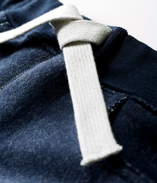 Pantalone beb&egrave; maschio in molleton blu