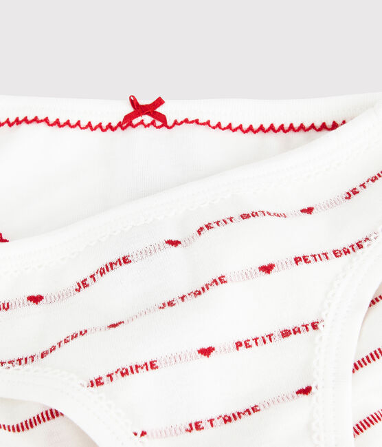 Confezione da 2 slip "Petit Bateau Je t'aime" bambina variante 1