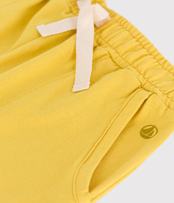 Shorts in cotone bambina giallo NECTAR