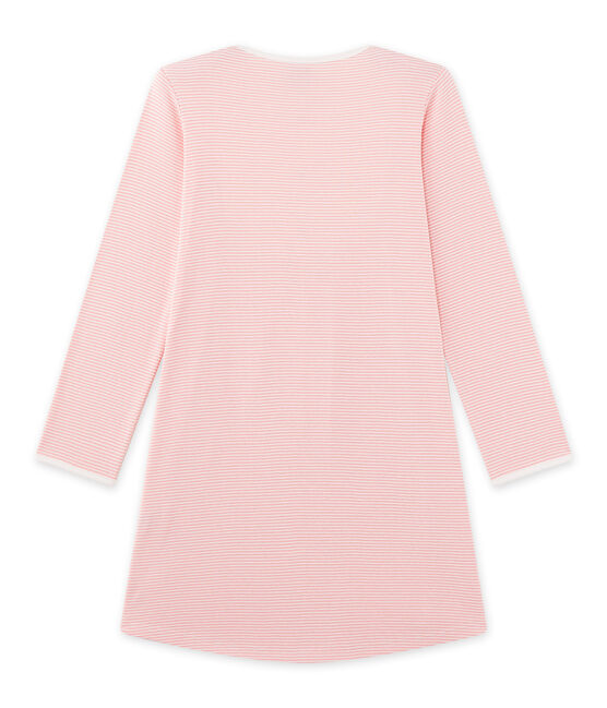 Camicia da notte per bambina millerighe rosa GRETEL/bianco LAIT