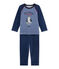 Pigiama per bambino con motivo lupo blu SURF/blu MAJOR/ ECUME