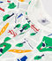 Pigiama short fantasia Parigi in cotone bambino bianco MARSHMALLOW/blu MEDIEVAL/ MULTICO