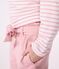 Pantaloni in misto cotone e lyocell bambina. rosa CHARME
