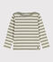 Marinière bambino unisex in cotone spesso MARECAGE/ AVALANCHE