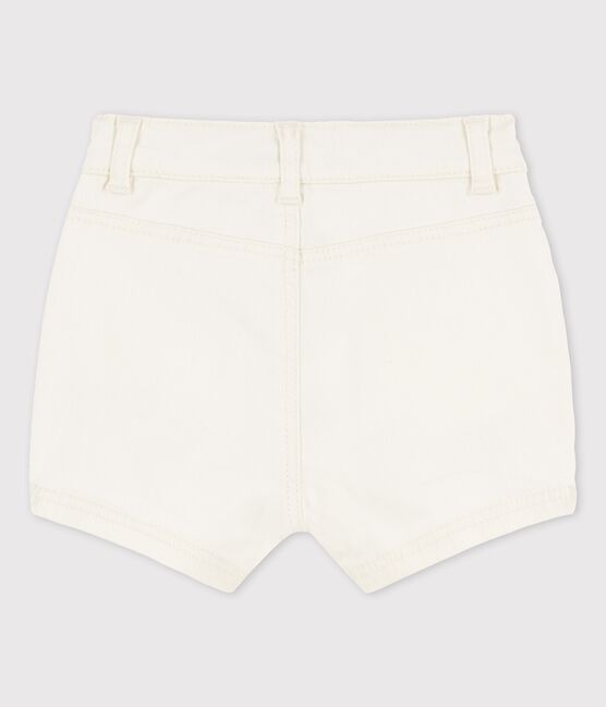 Shorts in denim bebè ecru AVALANCHE