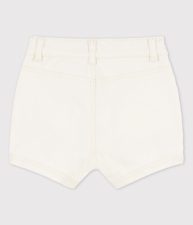 Shorts in denim beb&egrave; ecru