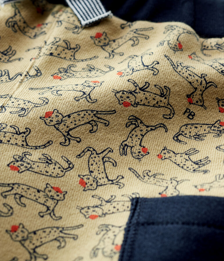 Pantaloni in molleton beb&egrave;. beige/multicolore