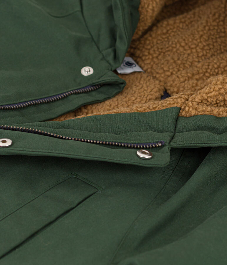 Parka bambino unisex verde