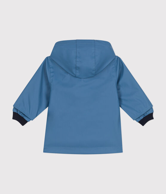 Impermebile iconico neonato blu BEACH