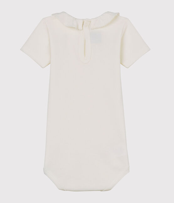 Body a manica corta e con colletto bianco MARSHMALLOW
