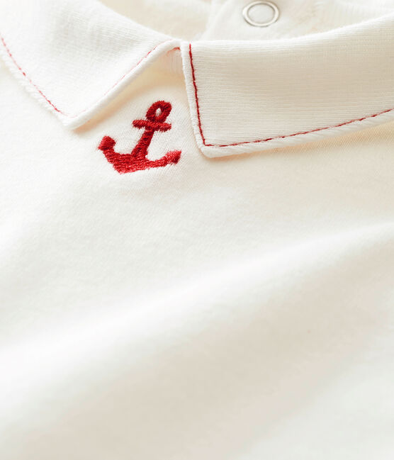 Body tee-shirtML per bebé maschio bianco MARSHMALLOW
