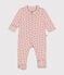 Pigiama in cotone con stampa neonato rosa SALINE/ ROSEWOOD