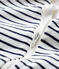 Bodyjama con zip bebè a costine bianco MARSHMALLOW/blu SMOKING