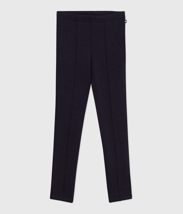 Pantaloni stile leggings in tessuto felpato bambina SMOKING