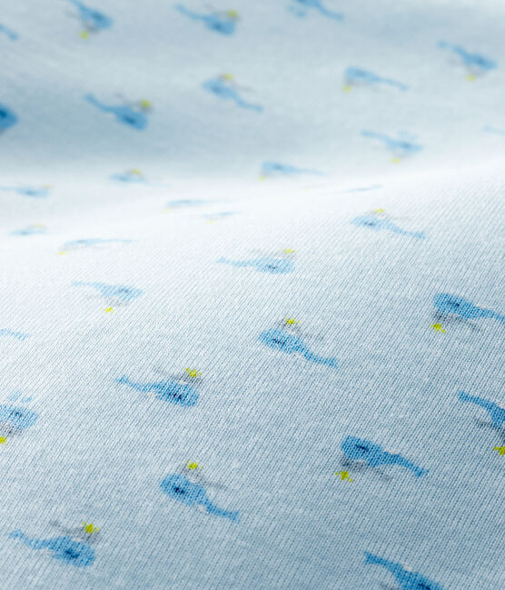 Sacco nanna bebè a costine blu FRAICHEUR/bianco MULTICO