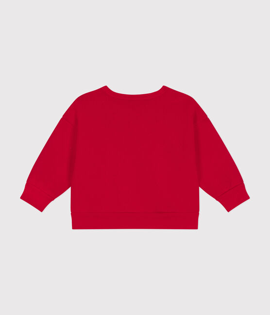 Maglia bebè in tessuto felpato rosso CORRIDA