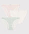 Set di 3 slip in cotone a fiori bambino variante 1