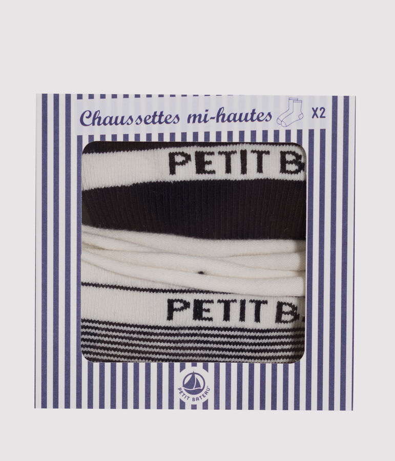 Set di 2 paia di calzini donna blu