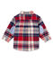 Camicia a quadretti per bebé maschio blu SMOKING/bianco MULTICO