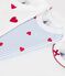 Set di body a maniche corte in cotone con stampa a cuori neonato multicolore
